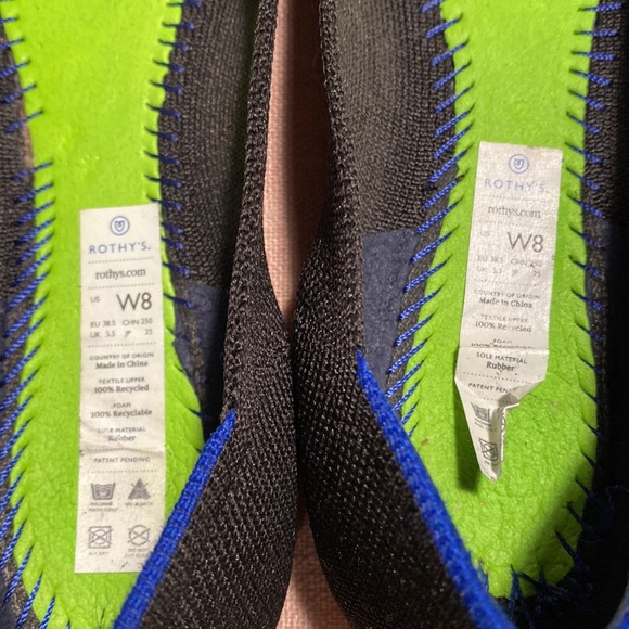 Rothy’s The Point Flats Size 8 Black - Picture 6 of 7